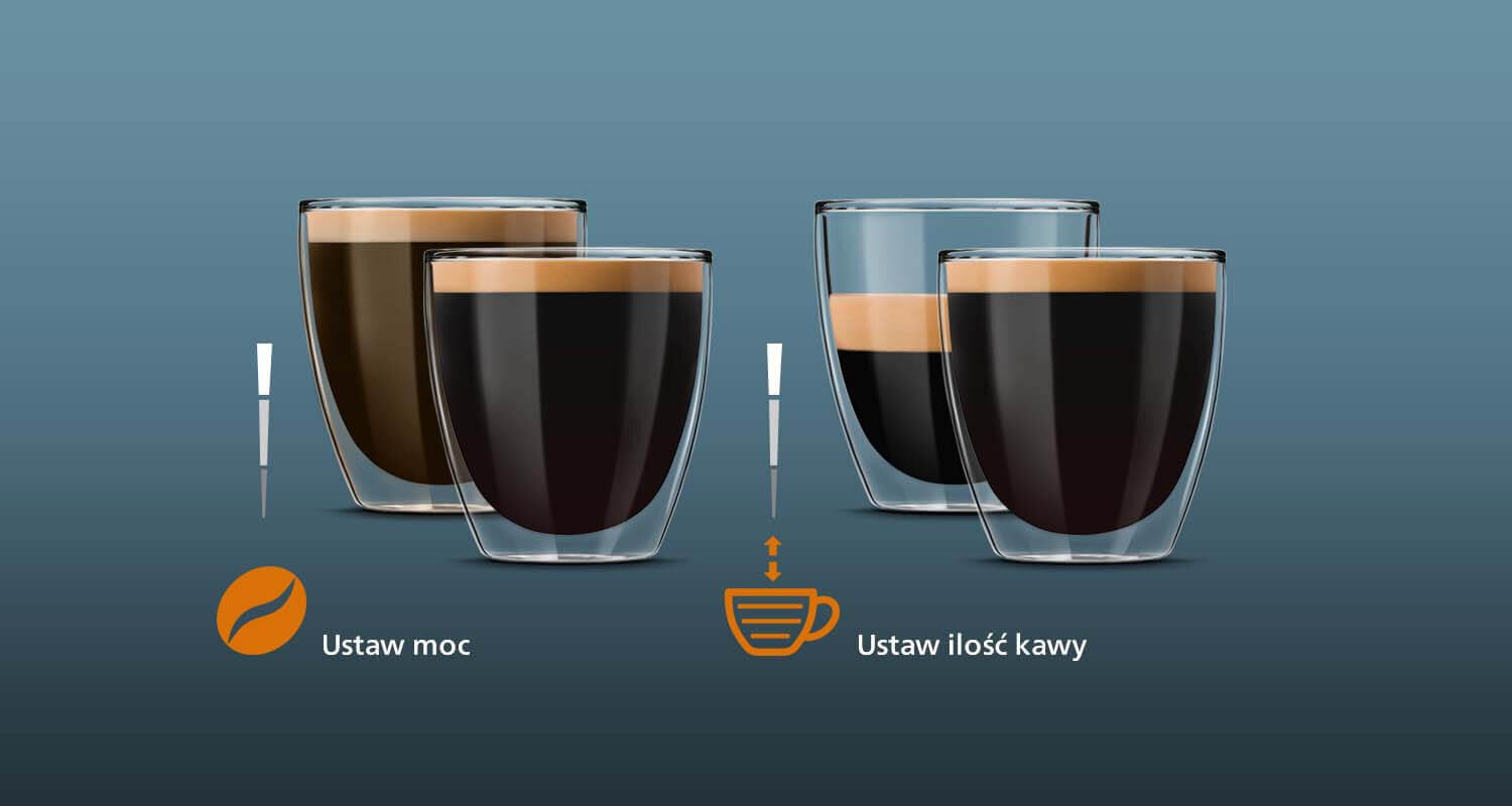 Personalizację kawy zapewnia funkcja Moja Kawa Personalizację kawy zapewnia funkcja Moja Kawa