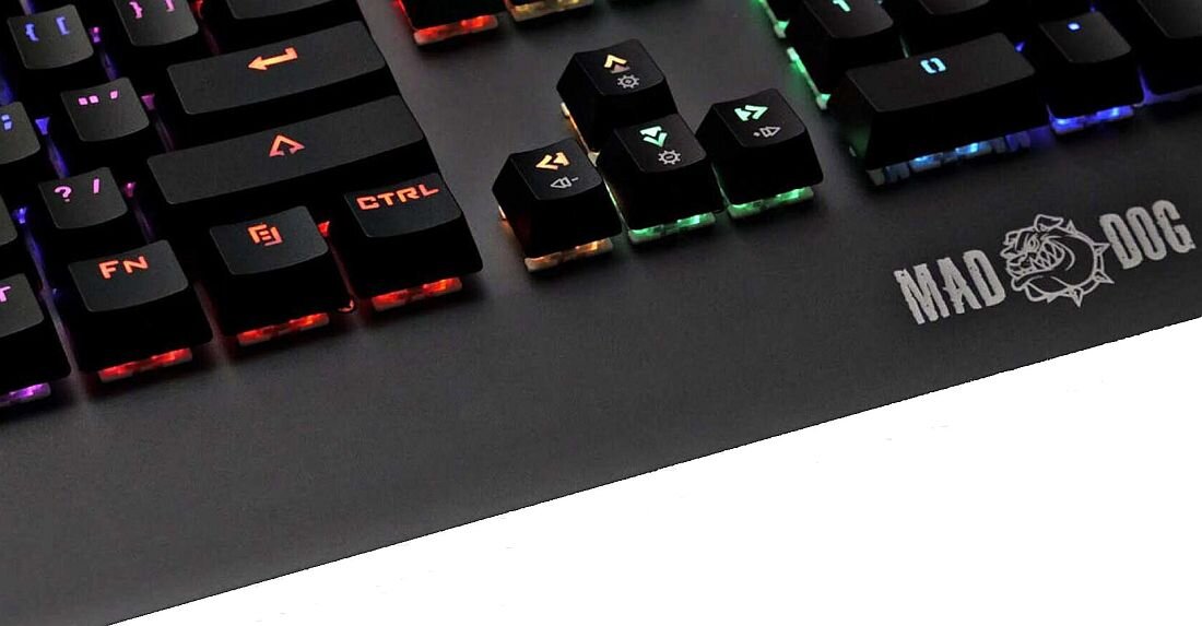 Klawiatura MAD DOG GK900 RGB OUTEMU BROWN - Podświetlenie RGB