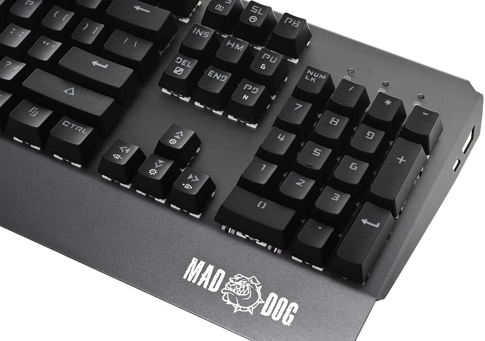 Klawiatura MAD DOG GK900 RGB OUTEMU BROWN - Aluminiowa górna pokrywa