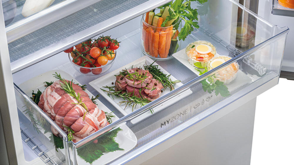 HAIER HTW5618DNMG technologia szuflada my zone fresher techs warunki przechowywanie produkty mięso warzywa owoce
