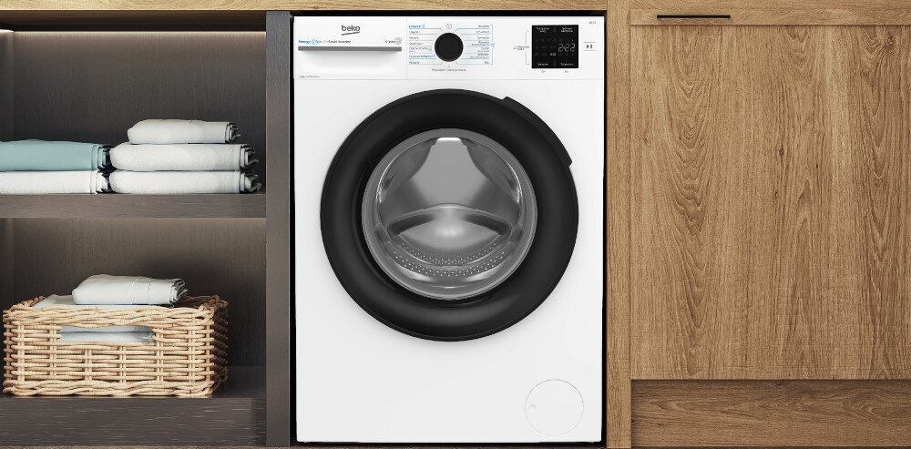PRALKA BEKO BM3WFSU38215WPB załadunek 8 kg obroty 1200 EnergySpin SteamCure SteamTherapy większy otwór AddXtra Automatyczne czyszczenie bębna higiena dla alergików czystość łatwe prasowanie StainExpert usuwanie plam mniej zagnieceń codzienne szybkie delikatne fast+
