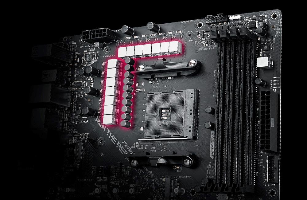 Płyta główna ASUS ROG Strix B550-F Gaming Wi-Fi II - Wytrzymałe dławiki