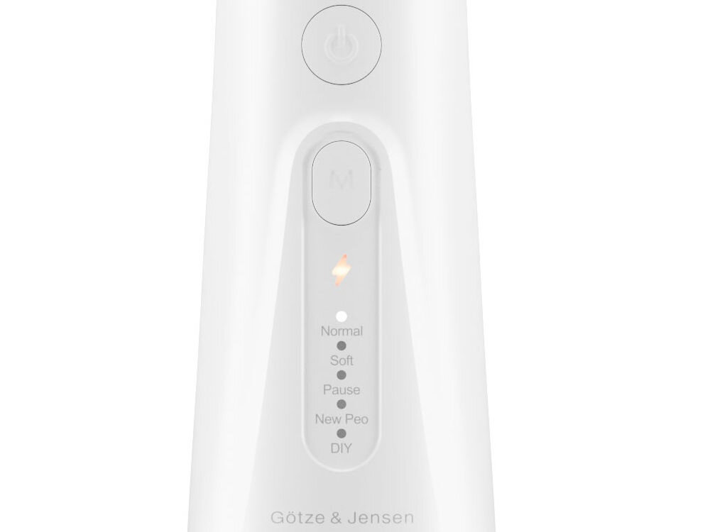 Irygator GÖTZE & JENSEN IR300 zbliżenie na wyświetlacz diodowy z wybranym trybem