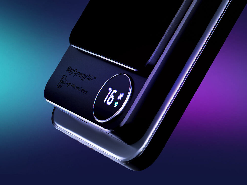 Powerbank 3MK Hardy MagSynergy Ni+ 10000mAh 15W Czarno-szary aluminiowa obudowa