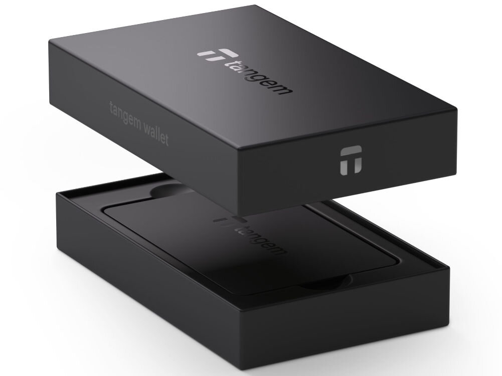 Portfel kryptowalut TANGEM 2 Card Set Zestaw dwóch czarnych kart Tangem w eleganckim czarnym pudełku