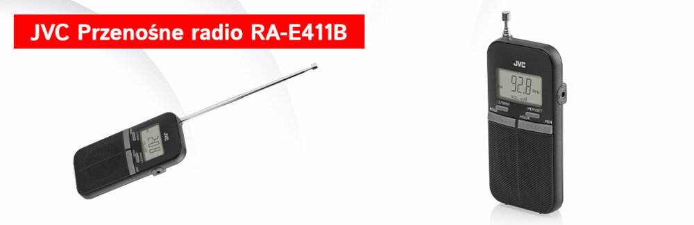 Radio JVC RA-E311B - Niezawodny partner w podróży