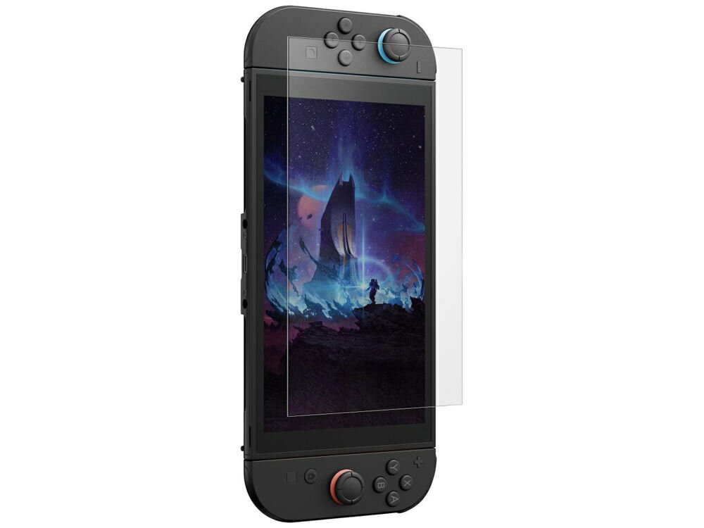 Szkło hartowane UNIQ Optix Clear do Nintendo Switch 2
            Szkło hartowane UNIQ Optix Clear zamontowane na ekranie konsoli Nintendo Switch 2, widok z przodu w perspektywie
            konsola szkło szkiełko hartowane osłona ochrona nintendo switch