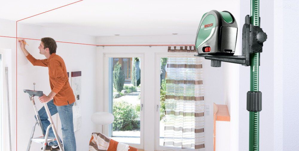 Laser krzyżowy BOSCH Universal Level 3 0603663903 precyzyjny efektywne wyniki uniwersalne narzedzie wyrownywanie nierowosci wyznaczanie lini