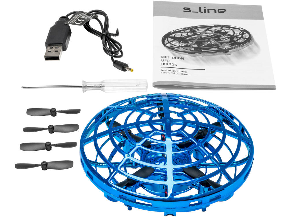 Mini dron zdalnie sterowany S-LINE Ufo RCC105 elementy zestaw