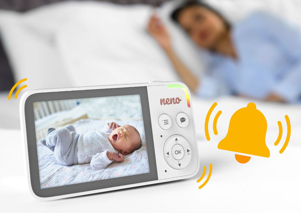 Niania elektroniczna NENO Lelu Funkcja alarmu ustawić przypomnienia pomoże Ci zorganizować dzień rytm