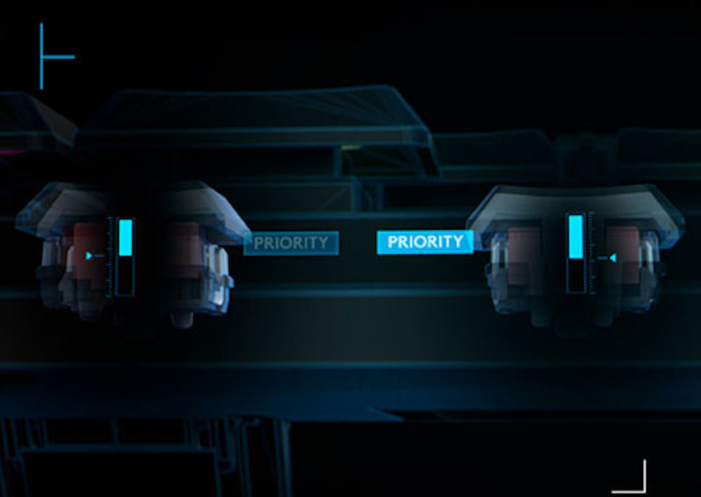 LOGITECH G515 Rapid TKL Funkcja priorytet klawisza klawisz priorytetowy dwa przeciwstawne klawisze - priorytet klawiszy, przełączniki od boku