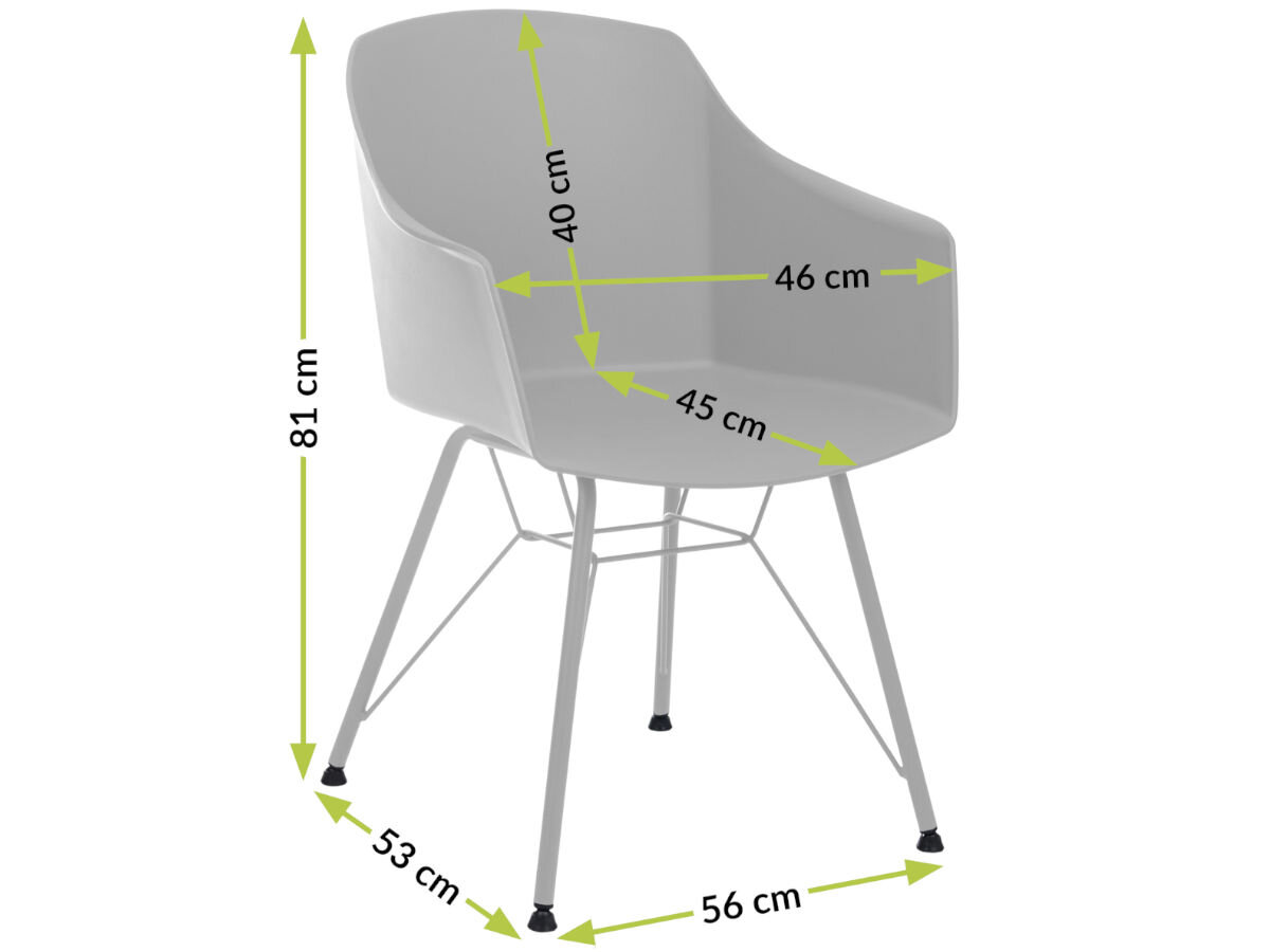 Krzesło ogrodowe MIRPOL Clara SL-7021 Zielony, 