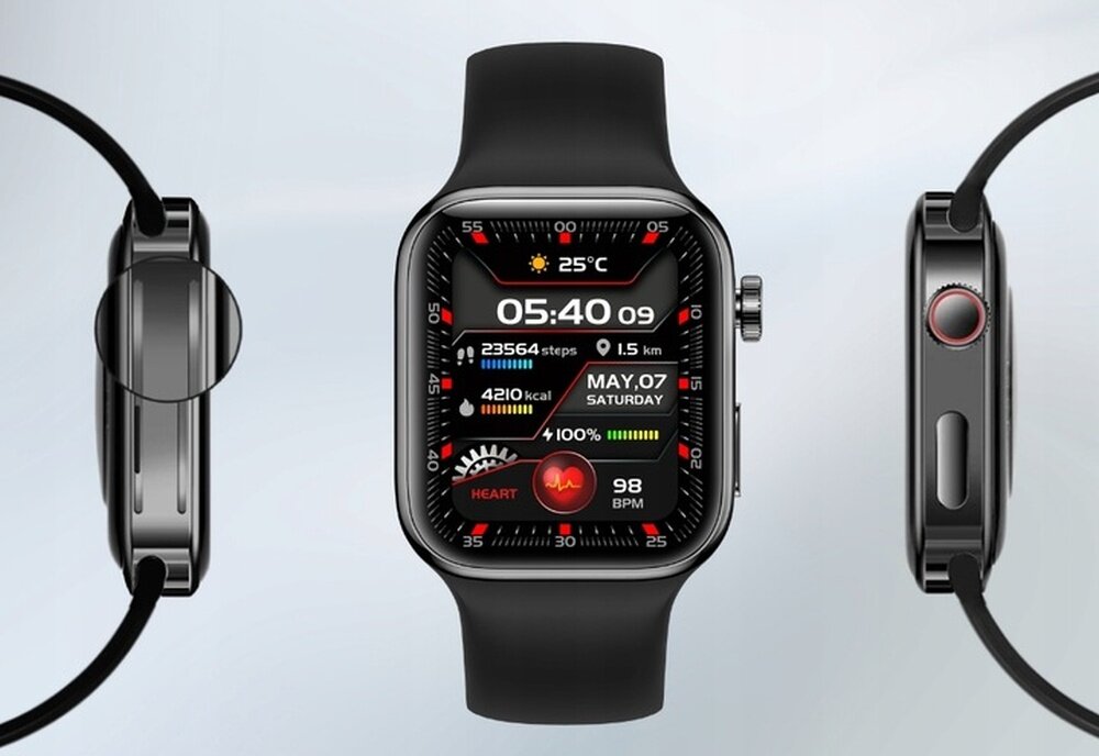 Smartwatch YAXO Tampa ekran i boki