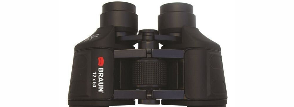 Lornetka BRAUN 12x50 ergonomiczny design gumowe wykończenie regulacja ostrości możliwość korekcji dioptrii +/- 4