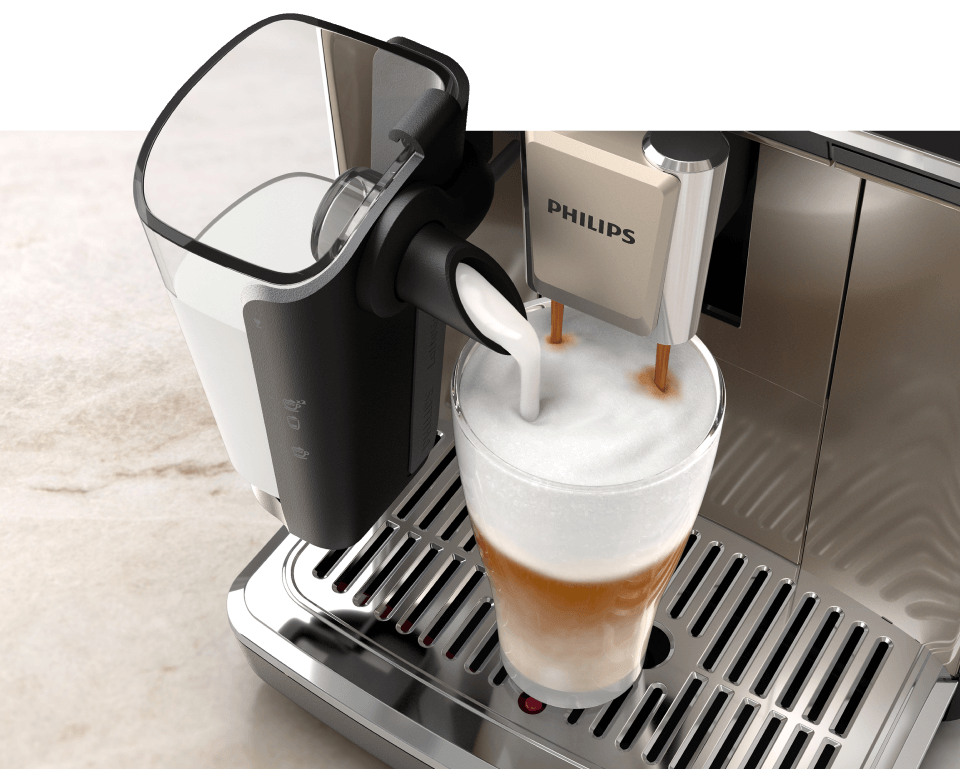 System LatteGo spienia doskonale mleko i napoje roślinne System LatteGo spienia doskonale mleko i napoje roślinne
