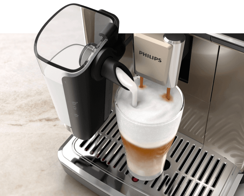 System LatteGo spienia doskonale mleko i napoje roślinne System LatteGo spienia doskonale mleko i napoje roślinne
