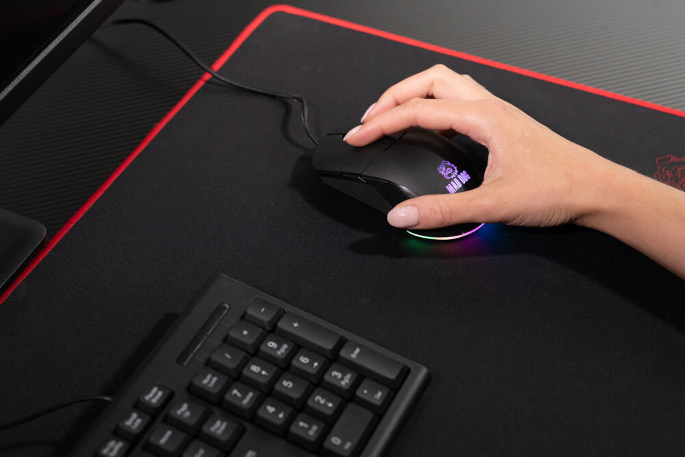 Mysz MAD DOG GM315 Czarny przyspieszenie ślizgi