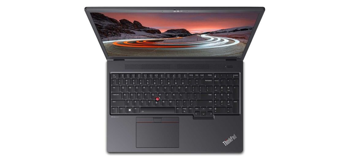 Podświetlana klawiatura z blokiem numerycznym w laptopie LENOVO ThinkPad P16v – wygoda pracy biurowej