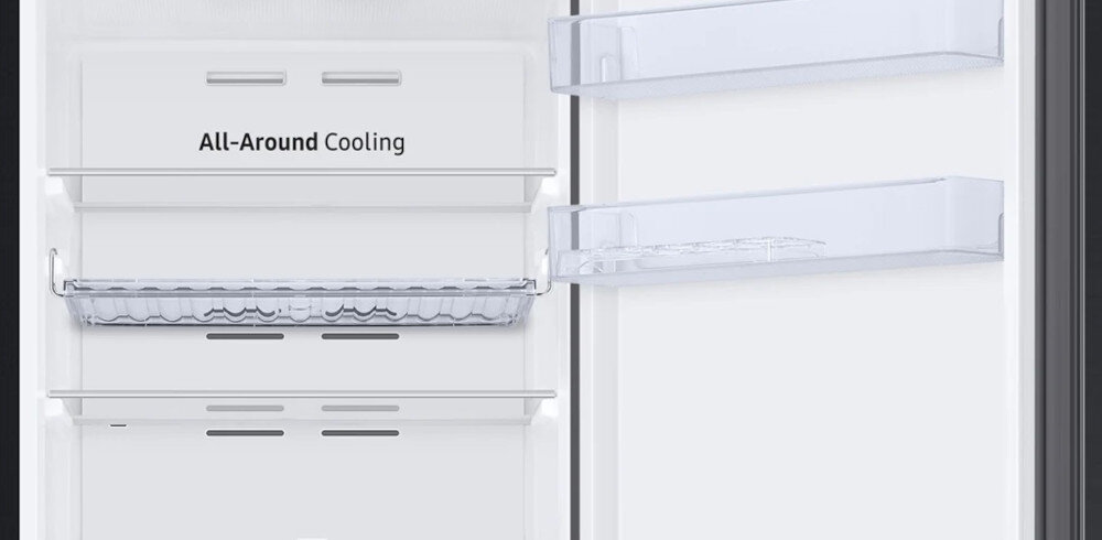 LODÓWKA SAMSUNG RB34C675EBN szklane półki szkło hartowane odporne na zarysowania wytrzymałe