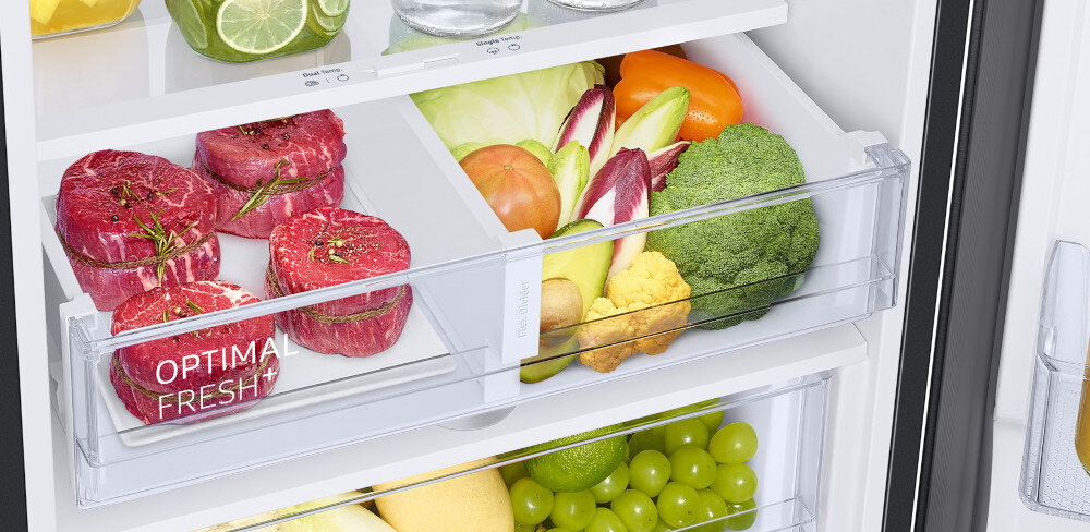 LODÓWKA SAMSUNG RB34C675EBN dwie strefy owoce warzywa mięso rubu zero Optimal Fresh