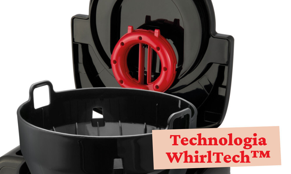 Ekspres RUSSELL HOBBS Bronte 26780-56 Czarny Technologia parzenia WhirlTech™ rozprowadza wodę wirowym ruchem parzenie smak aromat