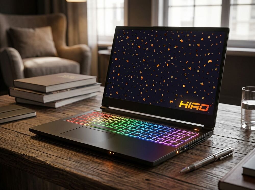 Laptop HIRO Y570 15.6 IPS 144Hz i7-13620H 32GB RAM 2TB SSD GeForce RTX5070 DLSS 4 Windows 11 Home 