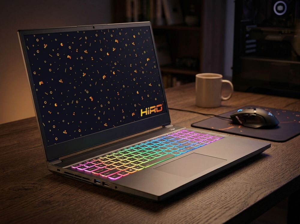 Laptop HIRO Y570 15.6 IPS 144Hz i7-13620H 32GB RAM 2TB SSD GeForce RTX5070 DLSS 4 Windows 11 Home 