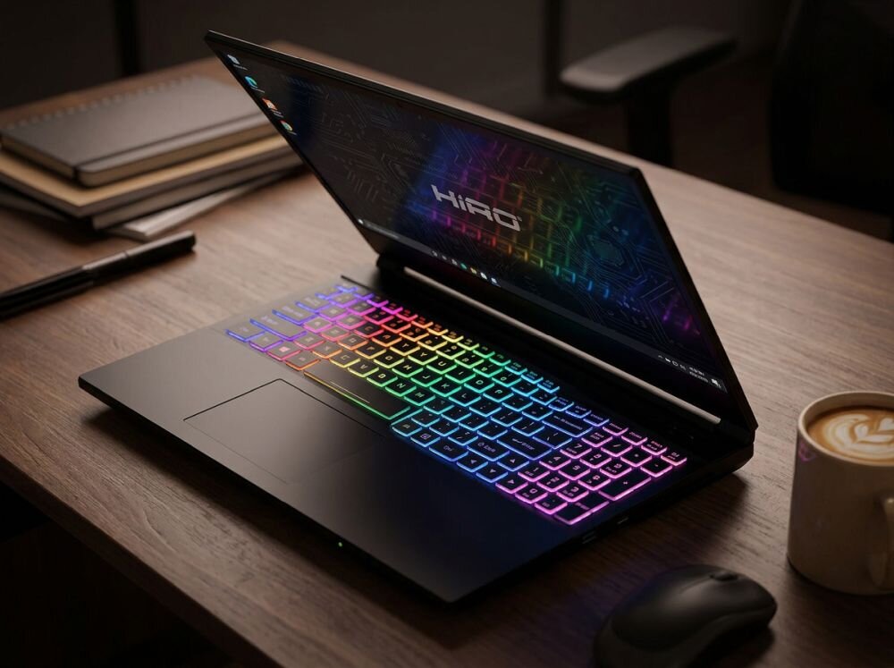 Laptop HIRO Y570 15.6 IPS 144Hz i7-13620H 32GB RAM 2TB SSD GeForce RTX5070 DLSS 4 Windows 11 Home 