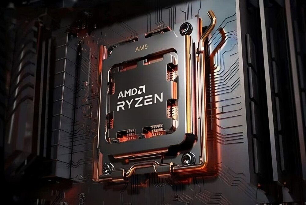 Komputer MAD DOG ENDORFY300AIR A05WR32 R5-7500F 32GB RAM 1TB SSD GeForce RTX5060 DLSS 4 Wi-Fi Grafika ze zbliżeniem na procesor zamontowany w gnieździe płyty głównej, na procesorze nazwa modelu AMD Ryzen, procesor, rdzenie, moc obliczeniowa