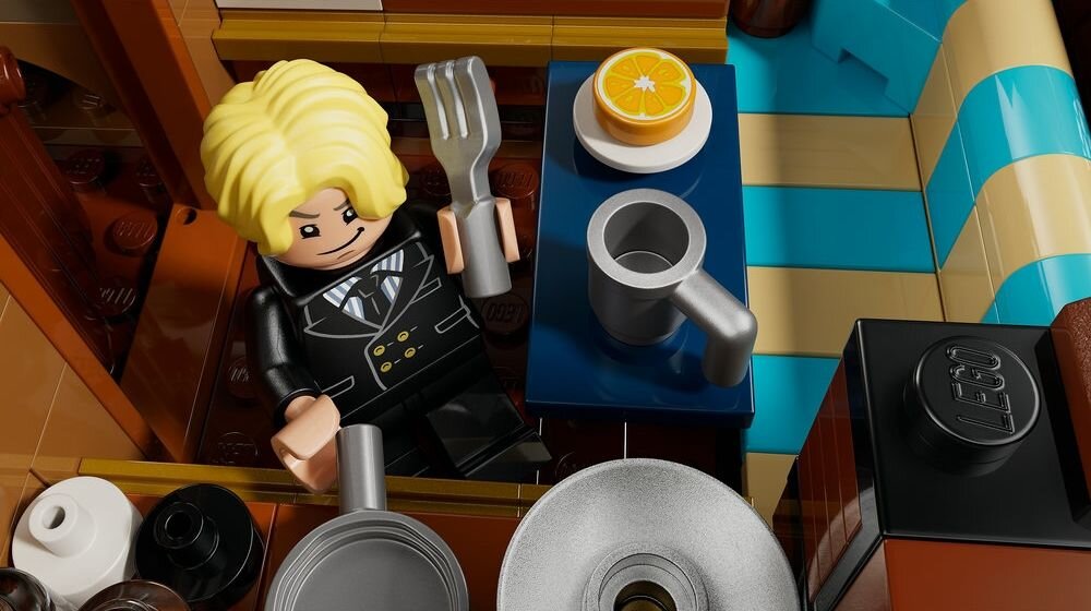 LEGO 75639 One Piece Going Merry Інтер'єр піратського корабля Каюта екіпажу Кухня Склад Майстерня