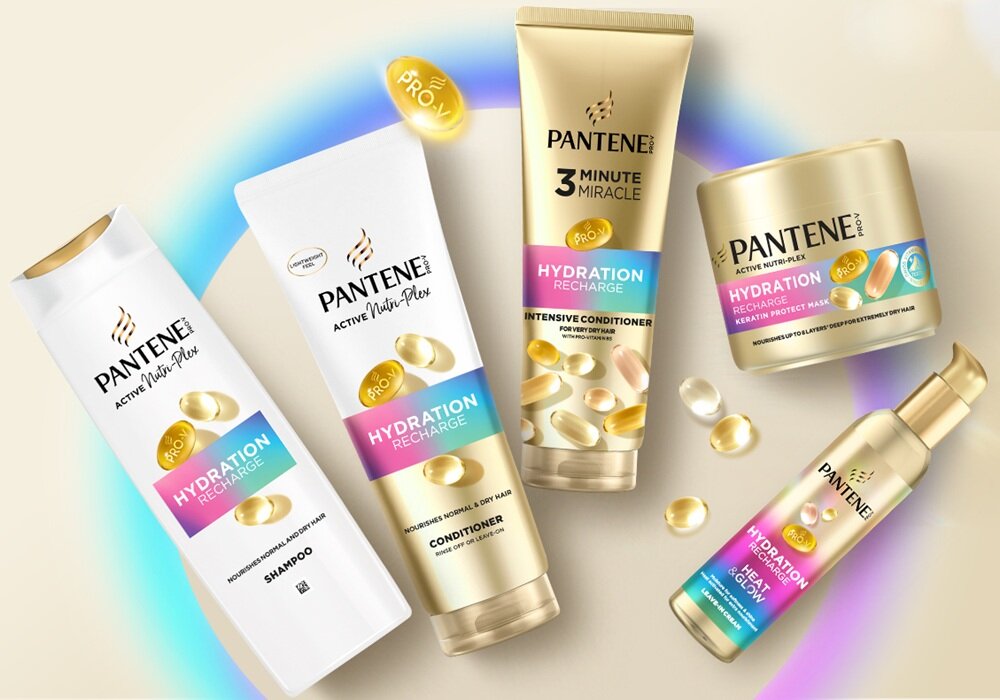 Maska PANTENTE Pro-V Hydration Recharge Keratin Protect 300 ml do włosów farbowanych, nie przetłuszcza włosów