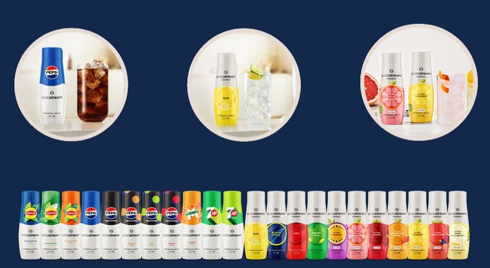 Butelka SODASTREAM Silver Pepsi dopasowane napoje, wybrany ulubiony smak, ty decydujesz
