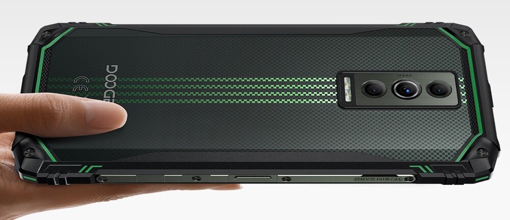 Smartfon DOOGEE Blade 10 Energy  Boczny czytnik linii papilarnych funkcja rozpoznawania twarzy 