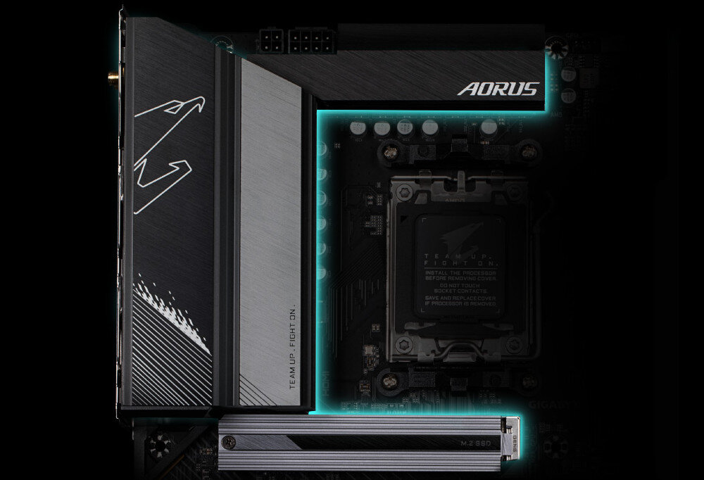 Plyt glowna GIGABYTE B650 Aorus Elite AX utrzymywanie odpowiednich temperatur