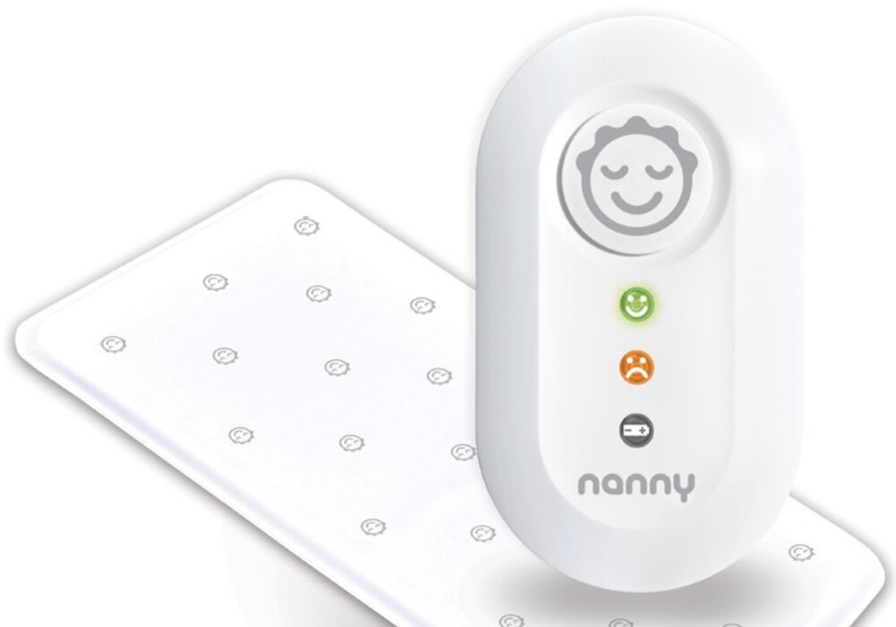 Monitor oddechu NANNY BM-02 Bezpieczeństwo Twojego dziecka natychmiastowe wykrywanie zmniejszenia częstotliwości oddechów szybkie reakcje bezdotykowy produkt medyczny nie emituje promieniowania nie ogranicza swobody