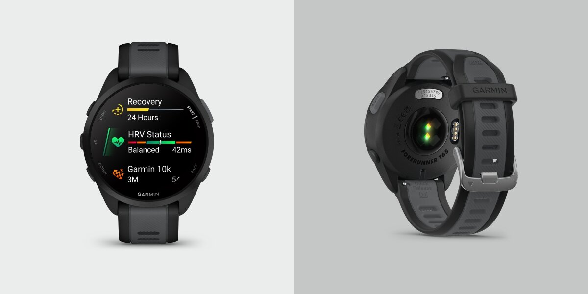 Zegarek sportowy GARMIN Forerunner 165 Music Trening skrojony na cel