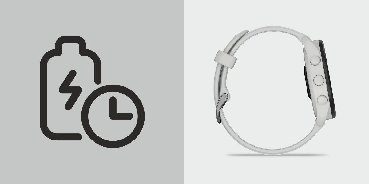 Zegarek sportowy GARMIN Forerunner 165 Music Czytelność i komfort ekran AMOLED 1,2 Bateria 