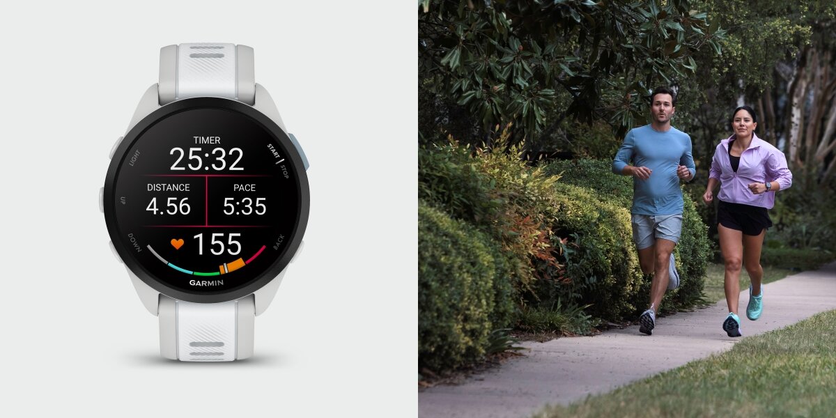 Zegarek sportowy GARMIN Forerunner 165 Music Bezpieczeństwo  LiveTrack pomiar zdrowia 