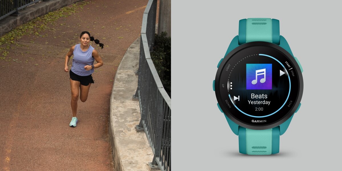 Zegarek sportowy GARMIN Forerunner 165 Music Smartwatch dla biegaczy