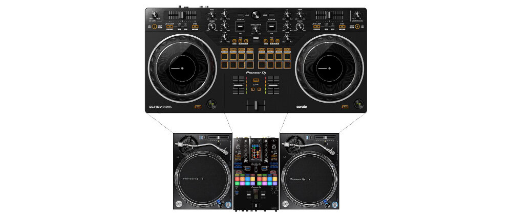 Kontroler DJ PIONEER DDJ-REV1 - Miksowanie i skreczowanie