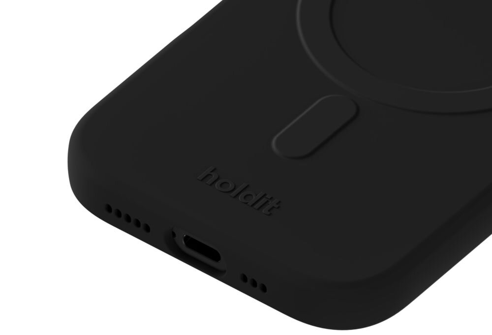 HOLDIT Soft MagSafe Akcesoria magnetyczne ładowarki czy uchwyty odłączalny magnes - zbliżenie na tył etui