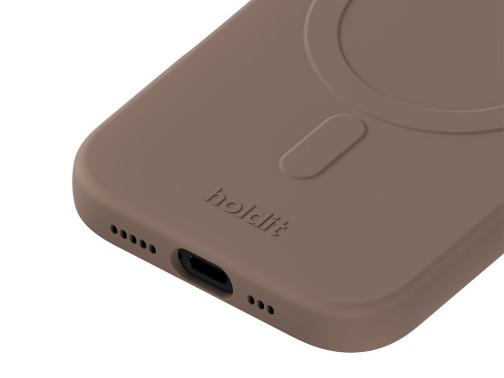 HOLDIT Soft MagSafe Akcesoria magnetyczne ładowarki czy uchwyty odłączalny magnes - zbliżenie na tył etui