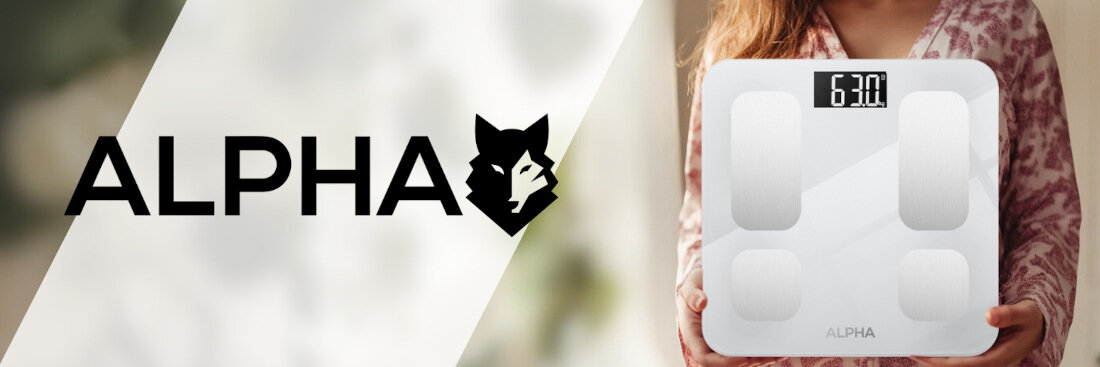 Waga łazienkowa ALPHA Smart Scale 2 wygląd design prezentacja wizualizacja Kompleksowa kontrola zdrowia