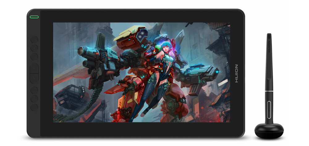 Tablet graficzny HUION Kamvas 13 pioro nacisk poziomy kat nachylenia rozdzielczosc odswiezanie pior pasywne