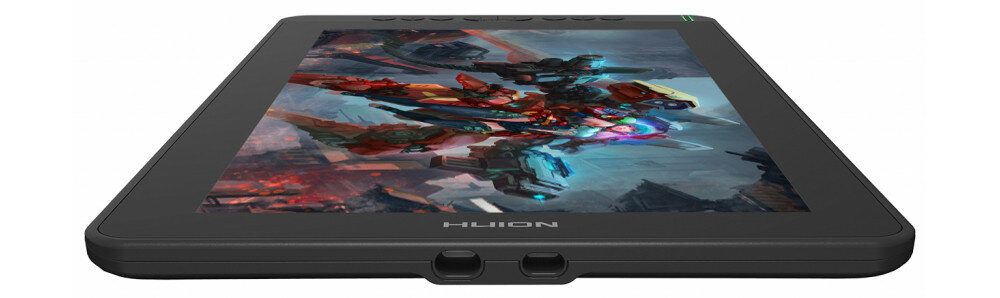 Tablet graficzny HUION Kamvas 13 powloka antyodblaskowa laminowany ekran brak paralaksy