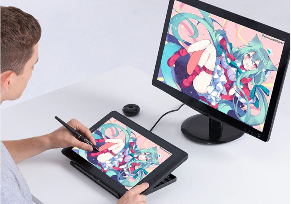 Tablet graficzny HUION Kamvas 13 programowalne klawisze skroty