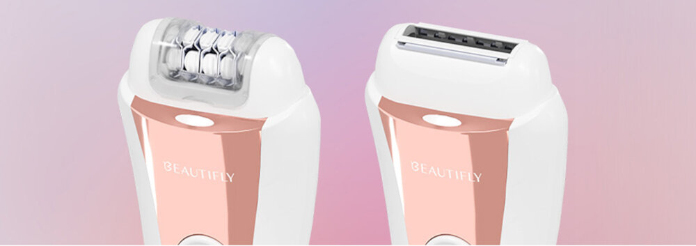 Depilator BEAUTIFLY Miniglow Epil Skuteczna pielęgnacja TECHNOLOGIA USUWANIA WŁOSKÓW Jedna głowica Masz pełną swobodę wyboru metody dopasowanie miejsce okazja