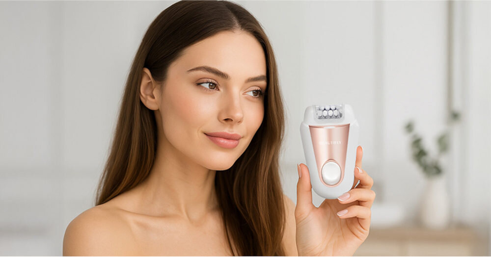 Depilator BEAUTIFLY Miniglow Epil Dwie prędkości kontrola delikatne mocne tempo kontrola pielęgnacja potrzeby