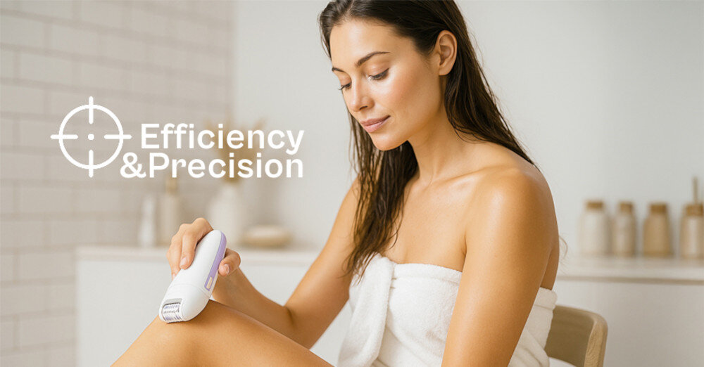 Depilator BEAUTIFLY Compactsilik Epil Dopasowane tempo pracy Dwa tryby prędkości  kontrola pielęgnacja Niska prędkość