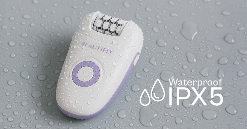 Depilator BEAUTIFLY Compactsilik Epil Bezpieczne korzystanie Wodoodporność IPX5 pod prysznicem lub w wannie